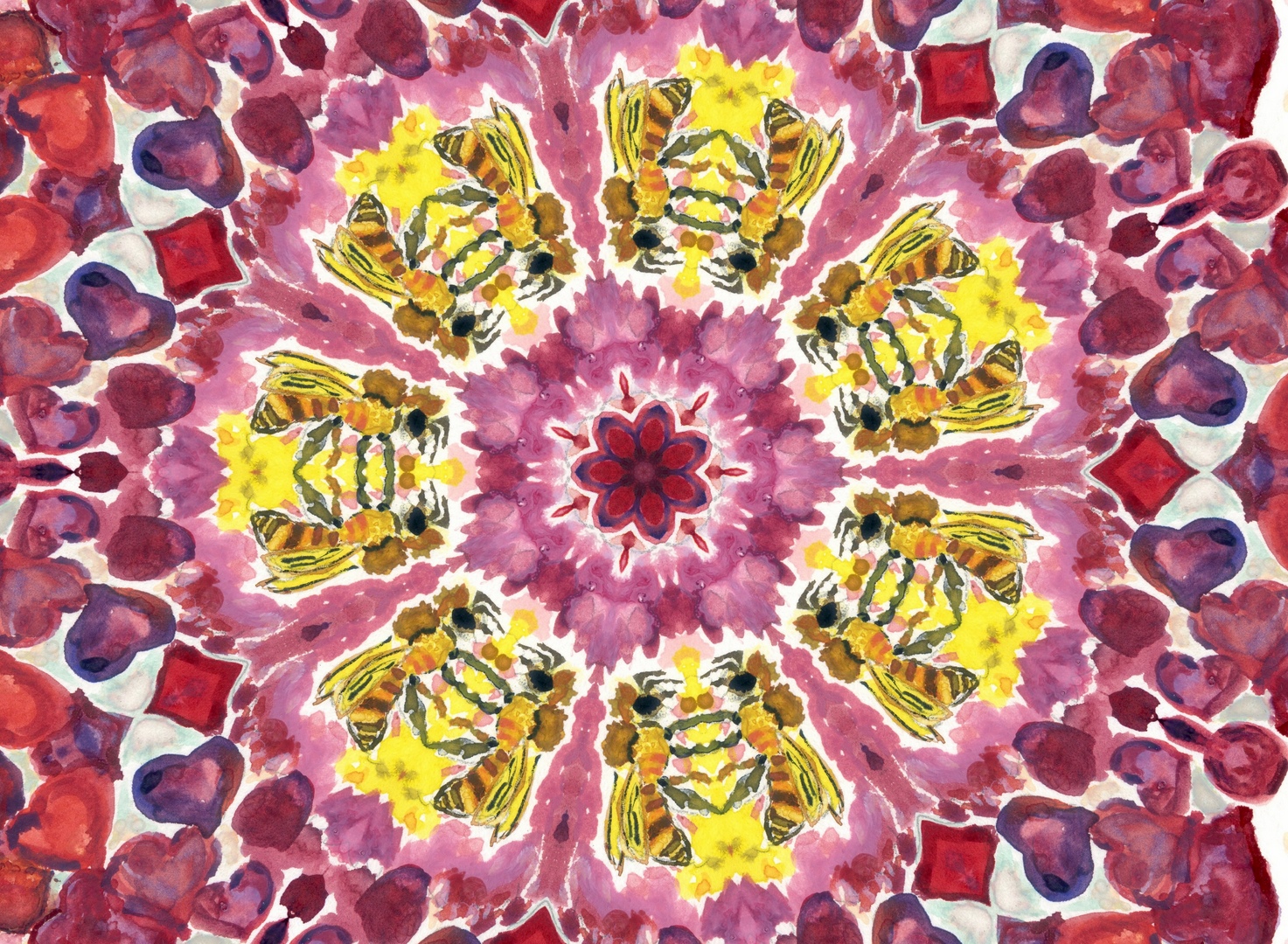 aprilbienenschwarm